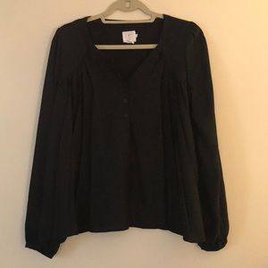 Alice and UO black blouse